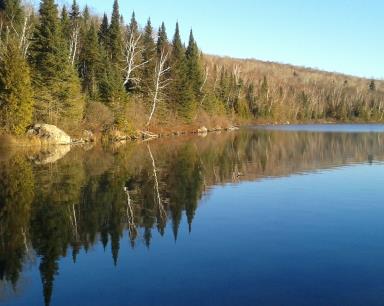 lac brulé Sentier national Mauricie