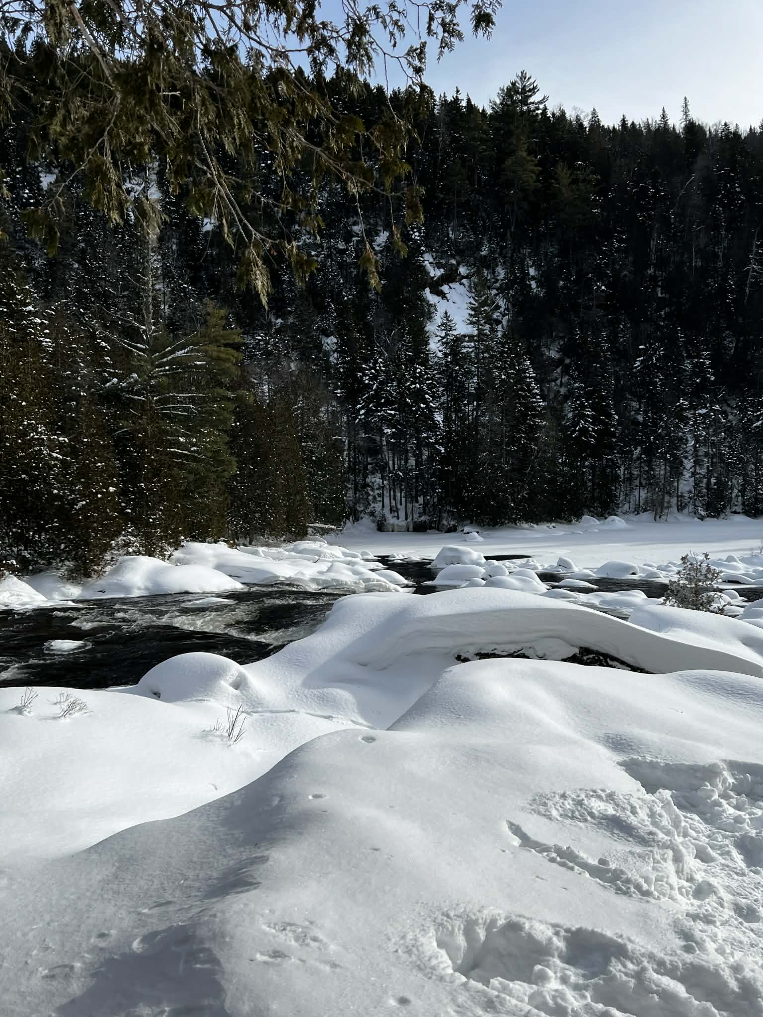 Rapides Shawinigan hiver