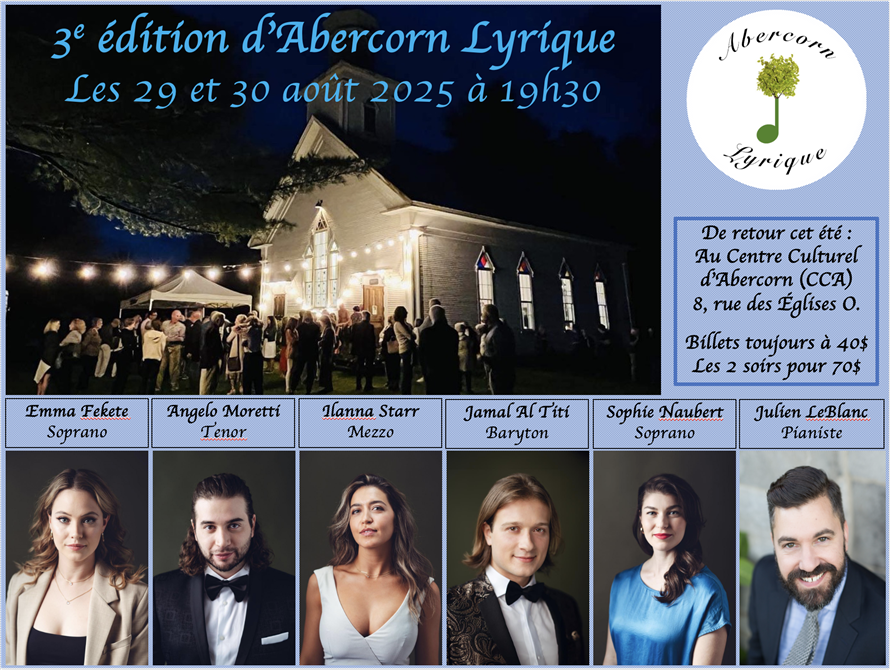 Abercorn Lyrique Poster 2025 (&copy;Robert Nadeau)