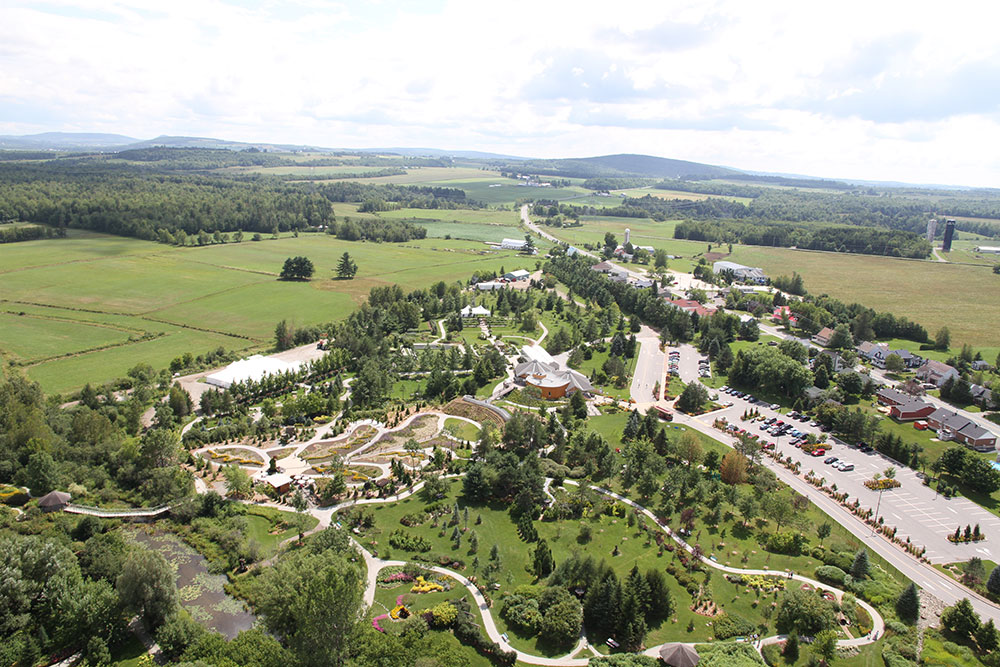 Parc Marie-Victorin - vue aérienne (&copy;Parc Marie-Victorin de Kingsey Falls)