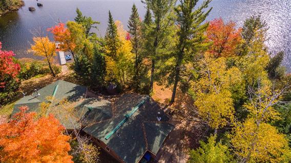 Chalet des Deux Pin - vue aérienne