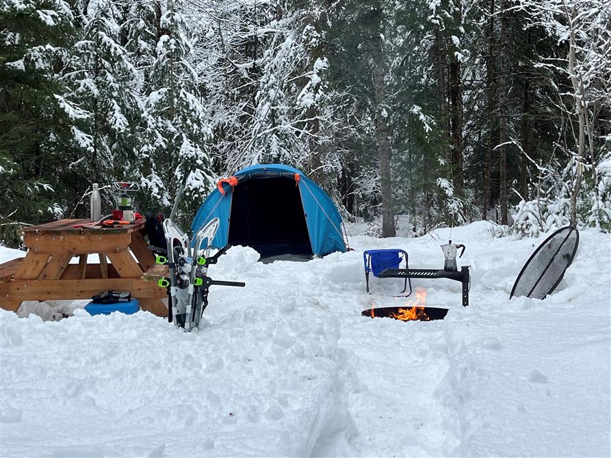 Camping d'hiver (&copy;G.Benoit)