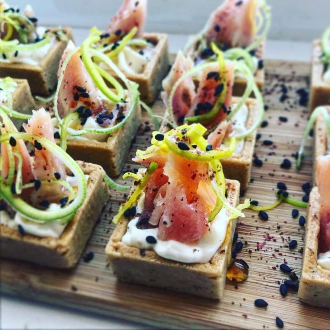 Canapé truite