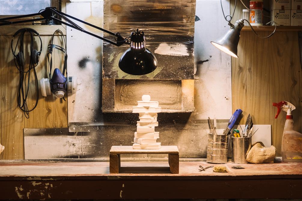 Dans l'atelier de Clôde Beaupré (&copy;Les Anti stress de Monsieur Ménard)