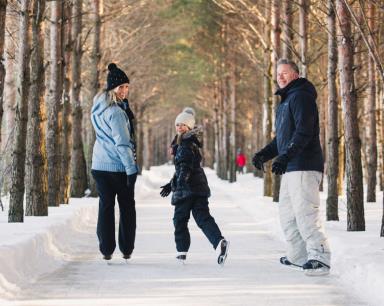 Sentiers glacés au Domaine