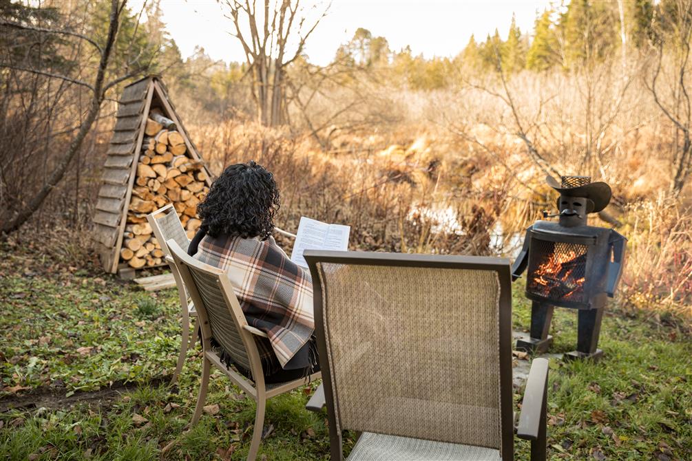 Espace feu de camp, Chalets Lac Mégantic inc. (&copy;Chalets Lac Mégantic inc.)