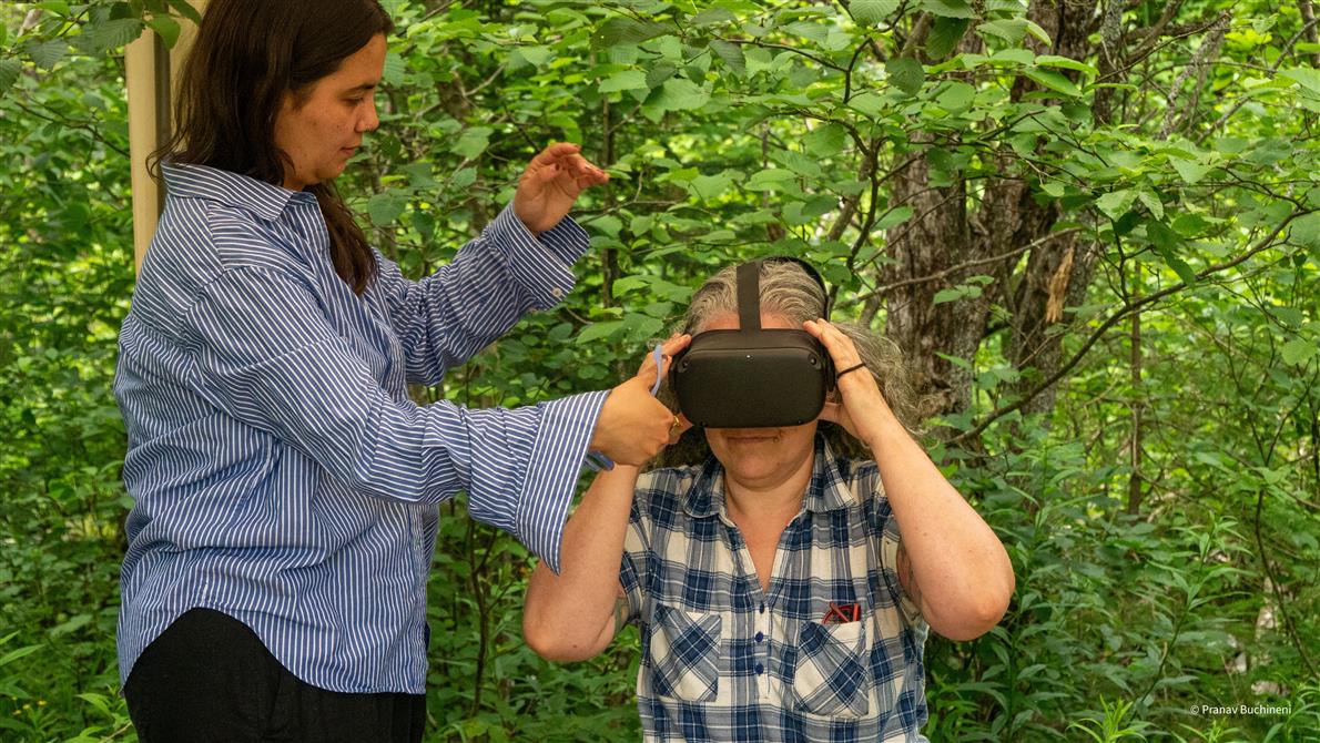 Expérience de réalité virtuelle (&copy;Pranav Buchineni)