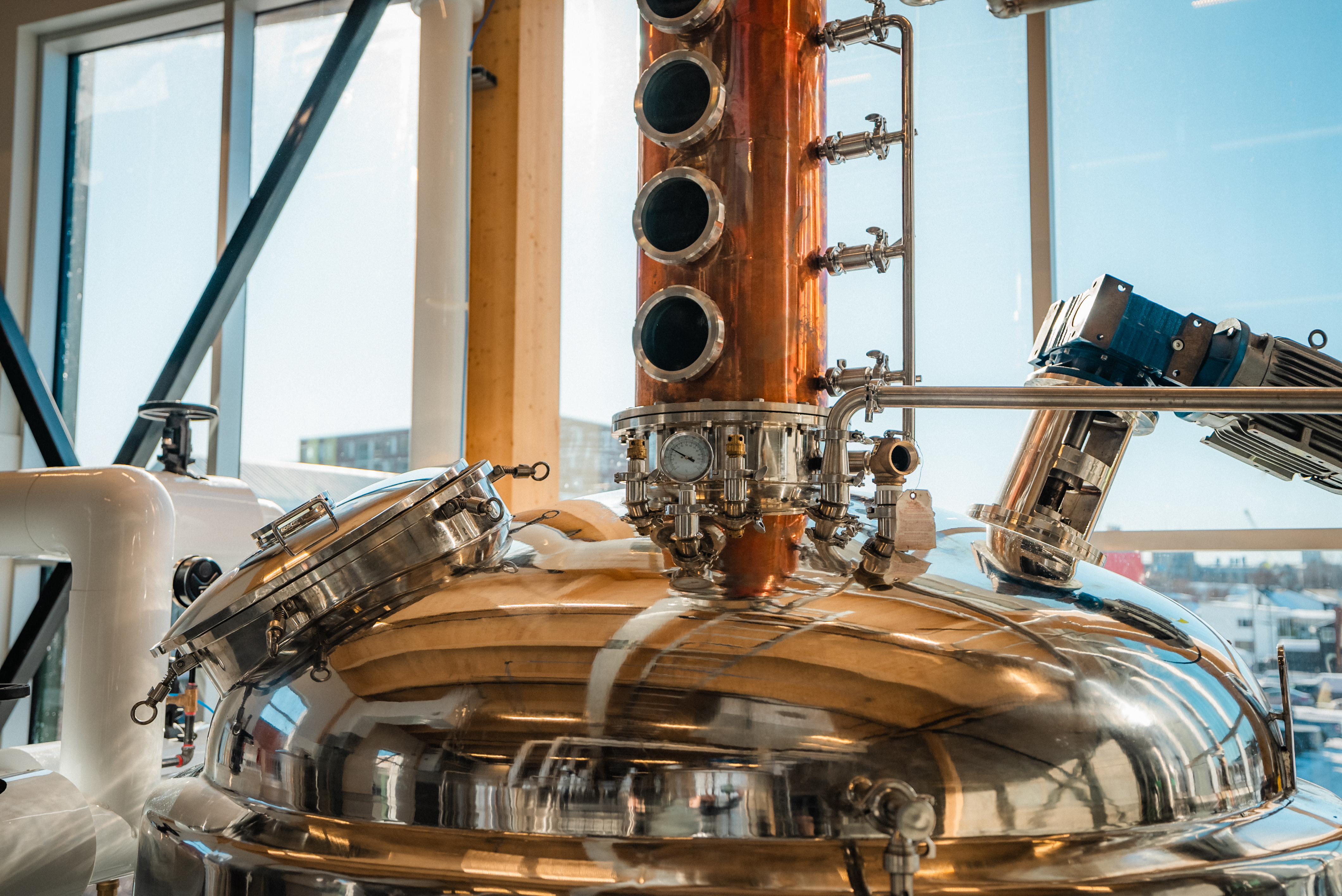 Grand alambic (détail).