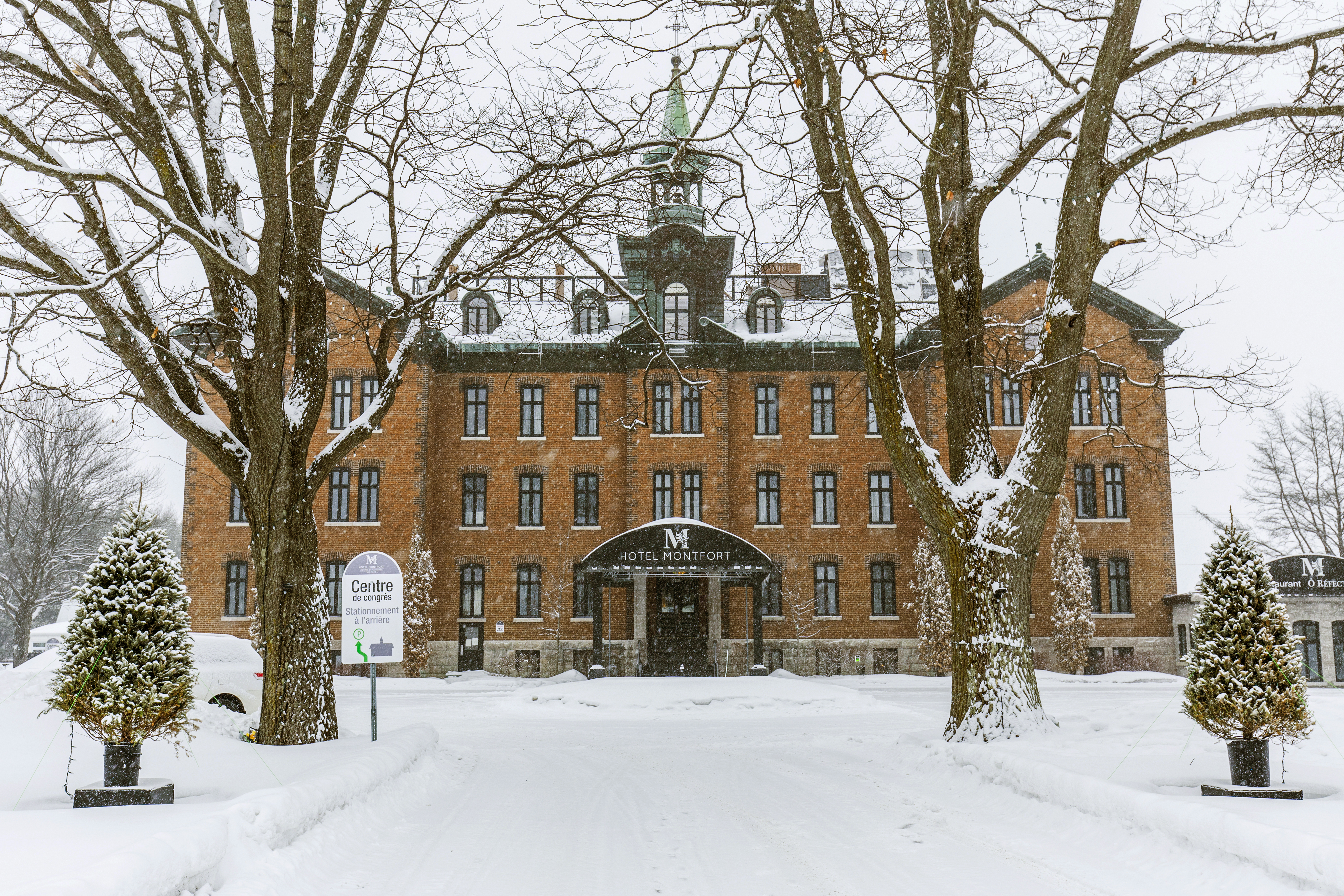 Façade en hiver