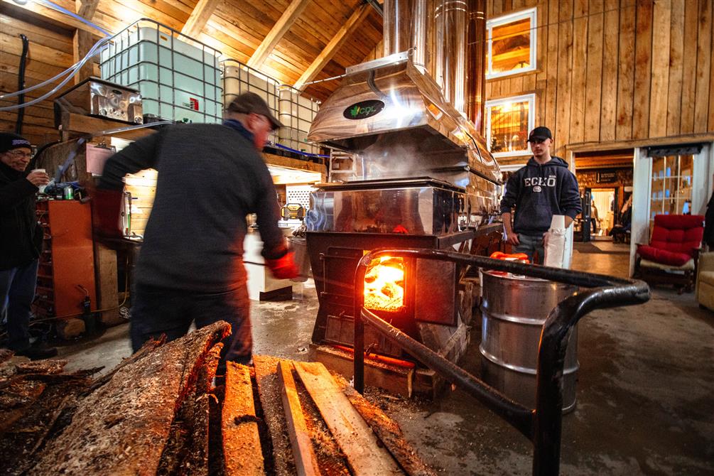 évaporateur- production sirop érable  (&copy;ferme des petits Torrieux)