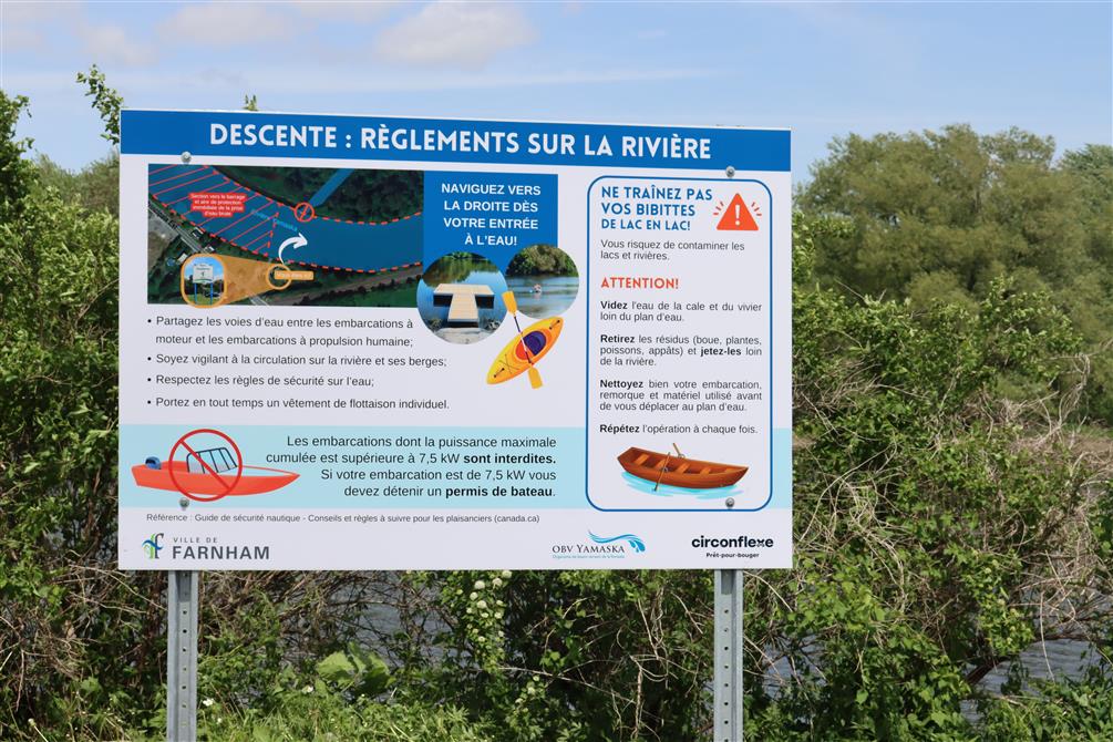 Règlements sur la rivière (&copy;Ville de Farnham )