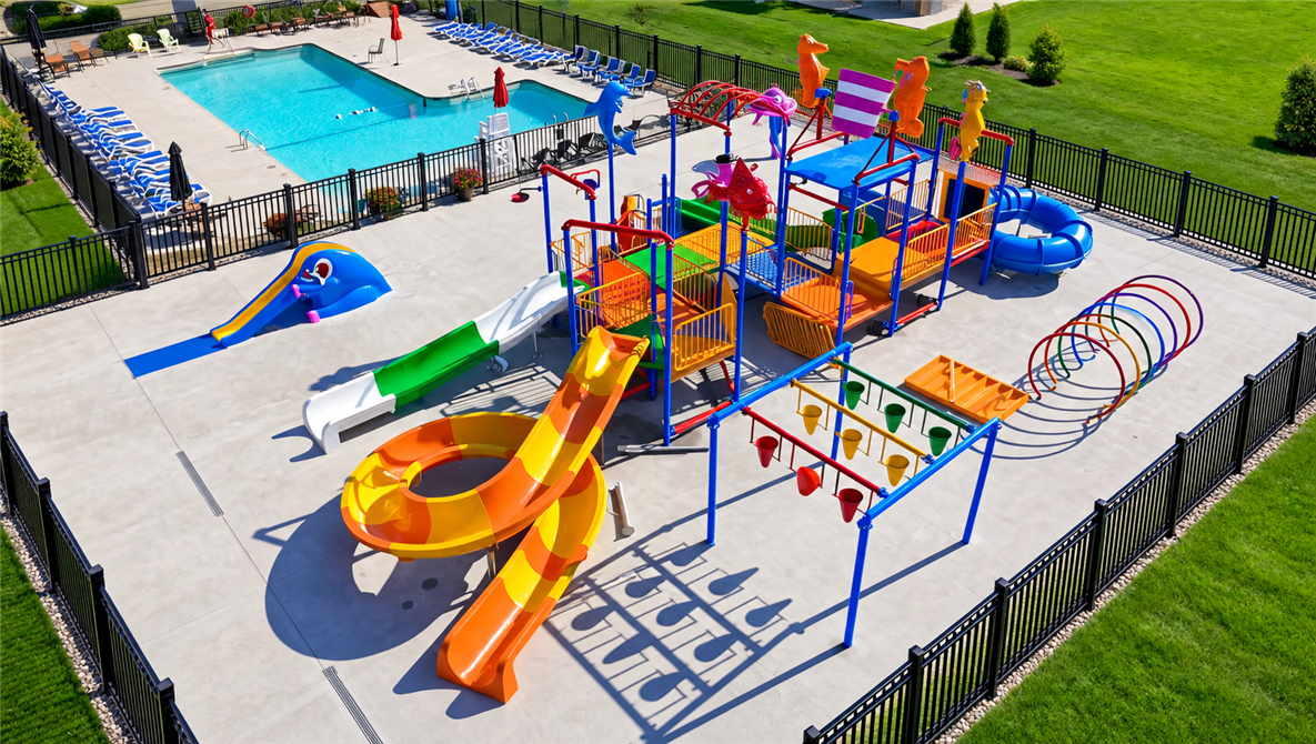Jeux d'eau & Piscine  (&copy;Camping Beau-lieu)