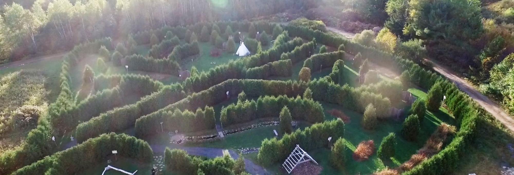 Labyrinthe vu du ciel