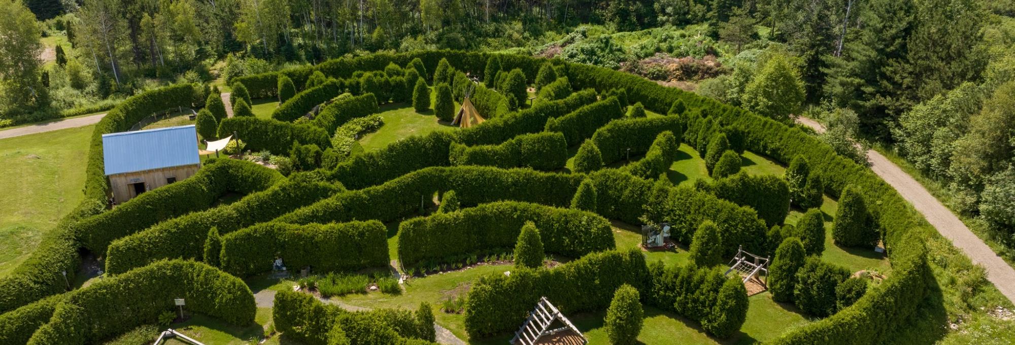 Labyrinthe vu du ciel