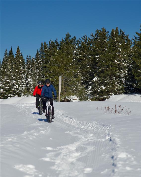 Fatbike en sentier, Lanaudière