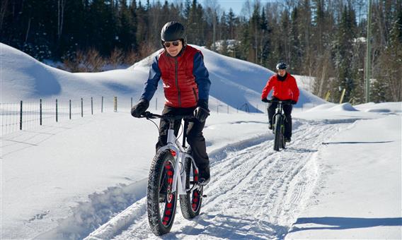 Fatbike en sentier, Lanaudière