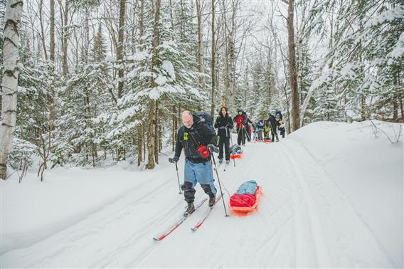 Raquette en sentier, Lanaudière