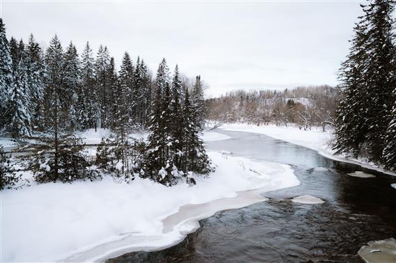 Paysage et rivière, Lanaudière