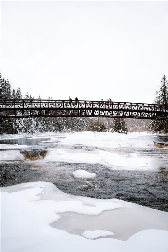 Pont au-dessus rivière, Lanaudière