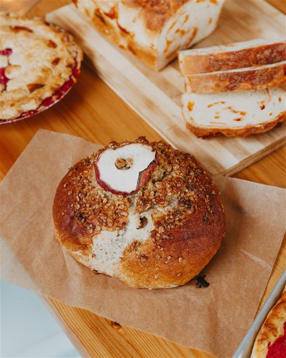 Pain Croustade aux pommes et butterscotch