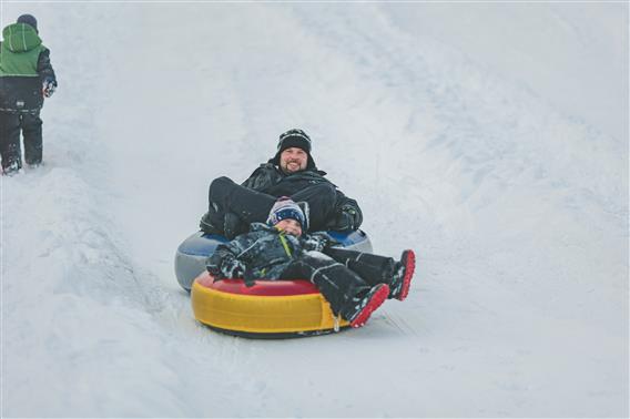 Patin, glissade, et raquette - Parc régional de l'île Lebel - 8