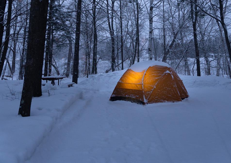 Camping hivernal