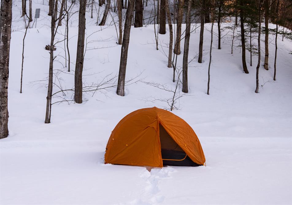 Camping hivernal (&copy;Parc de la Gorge de Coaticook)