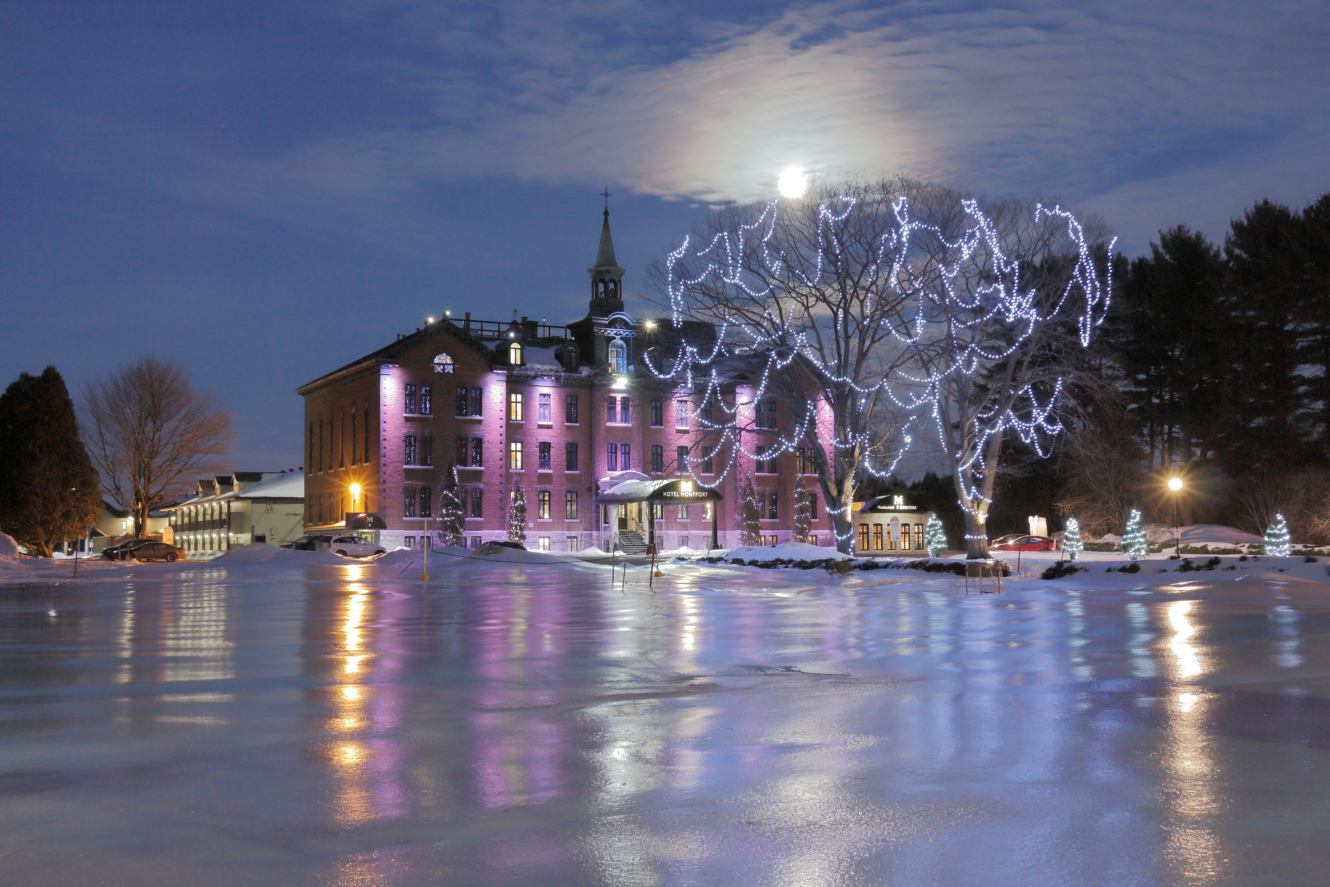 Façade en hiver