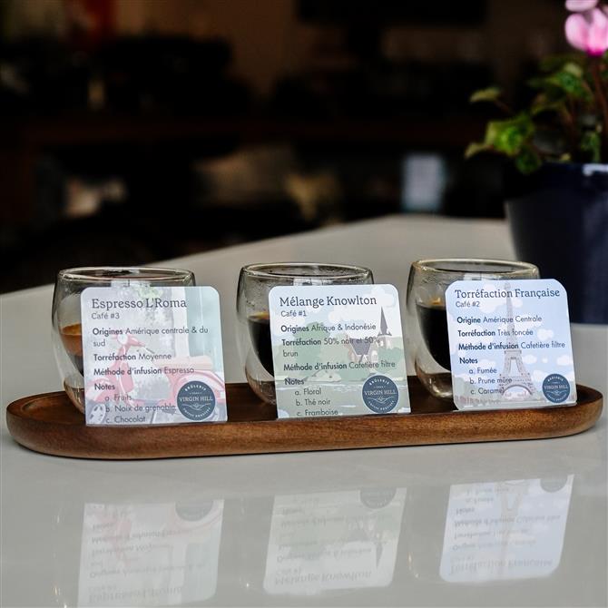 Tasting Flight (&copy;Brûlerie Virgin Hill)