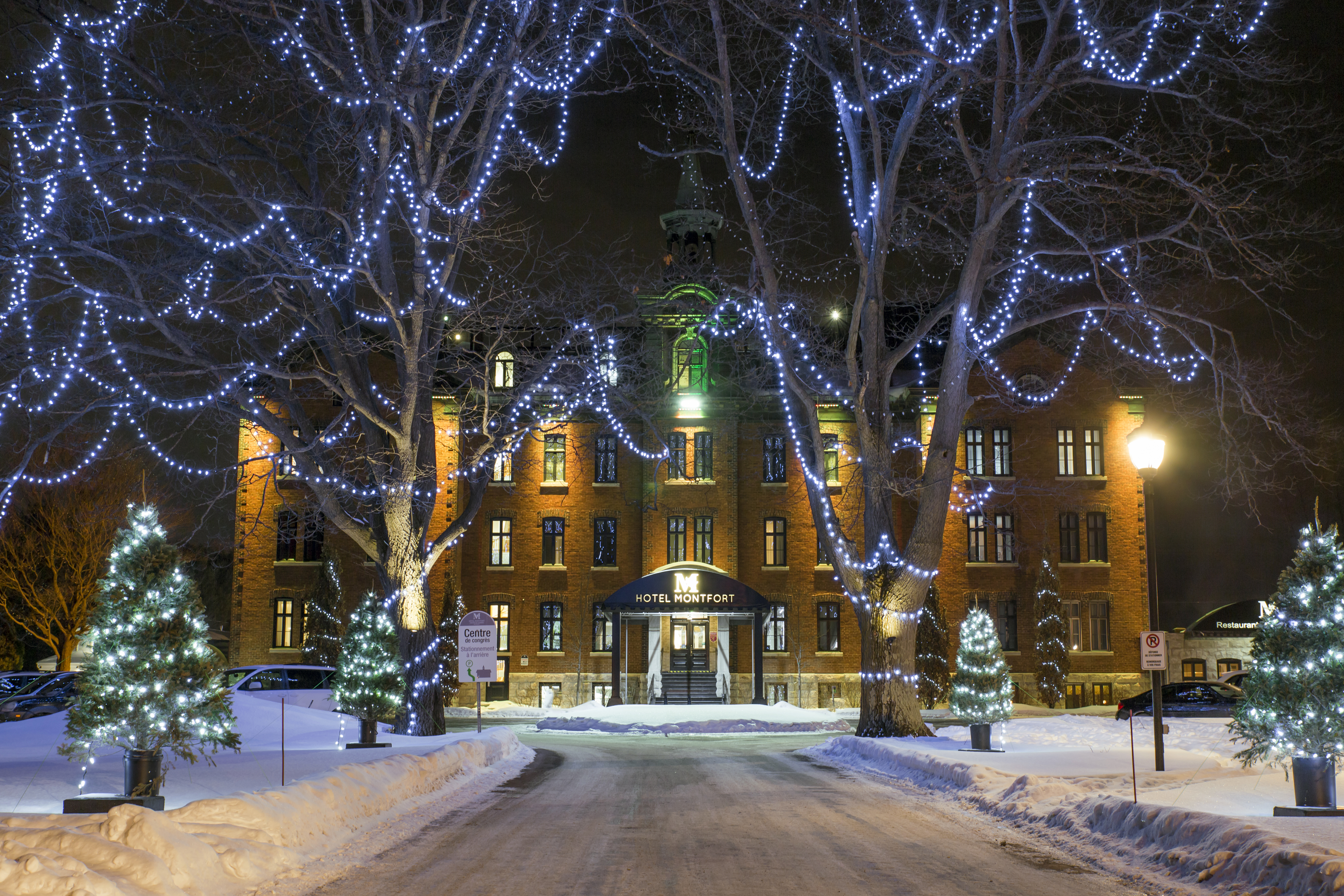 Façade en hiver