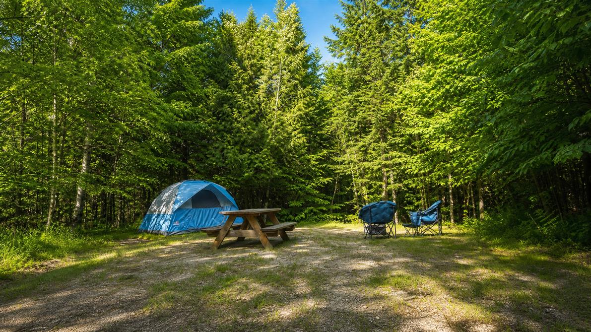 Terrain de camping rustique (&copy;Aux Pignons Rouges)