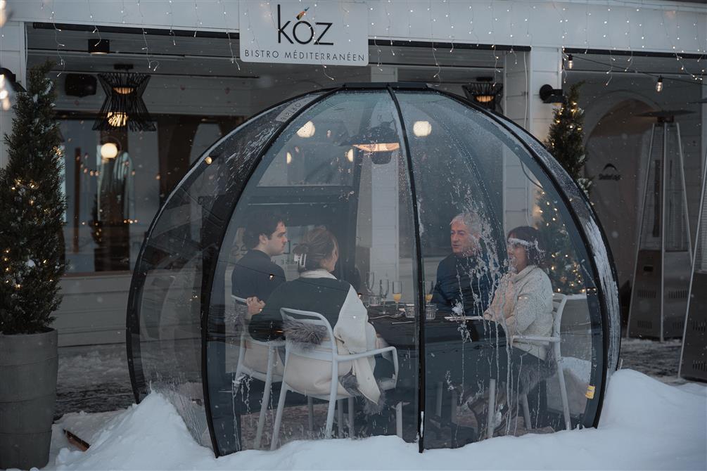 Terrasse hivernale - LesDómes  (&copy;Bistro Kóz )
