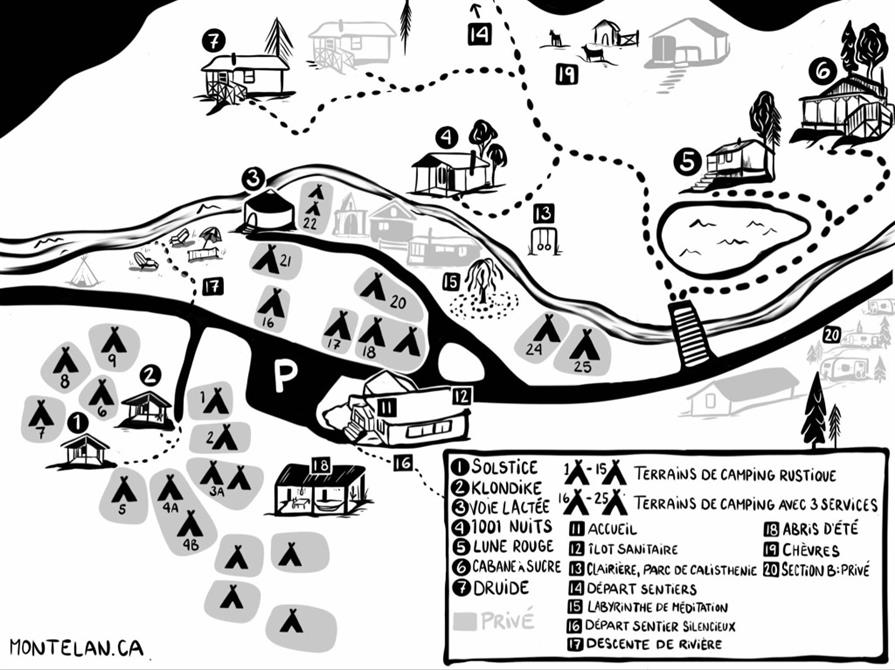 carte camping (&copy;Mont élan)