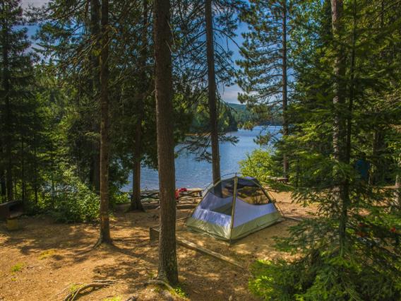 Canot-camping de destination lac de l'Assomption