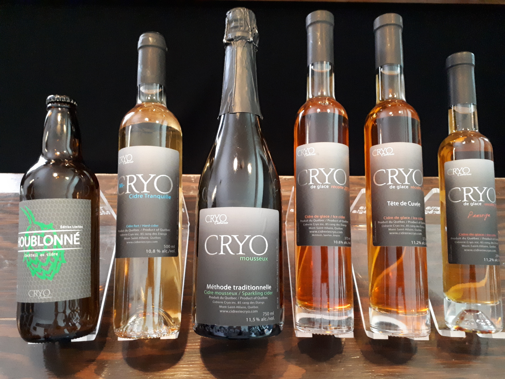 Cidrerie Cryo Orchard, cider house MontSaintHilaire Bonjour Québec