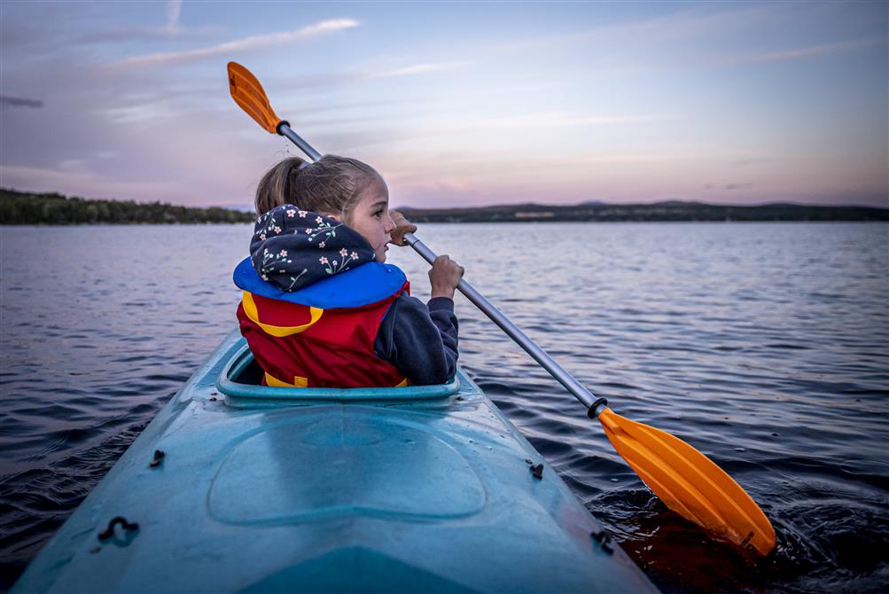 Kayak sur le lac!  (&copy;Claude Grenier)