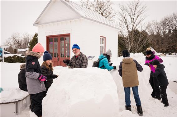 Sculpture sur neige Féerie d'hiver 