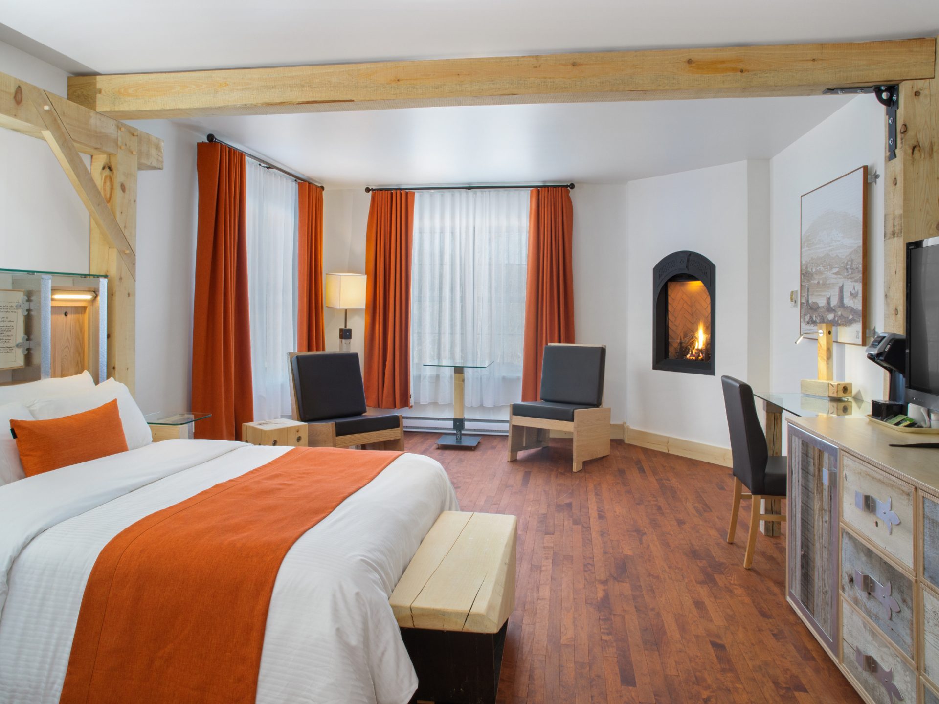 Chambre ambiance luxueuse en auberge