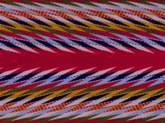 Ceinture fléchée traditionnelle motif l'Assomption Pierre Bélanger 1979 UNICEF