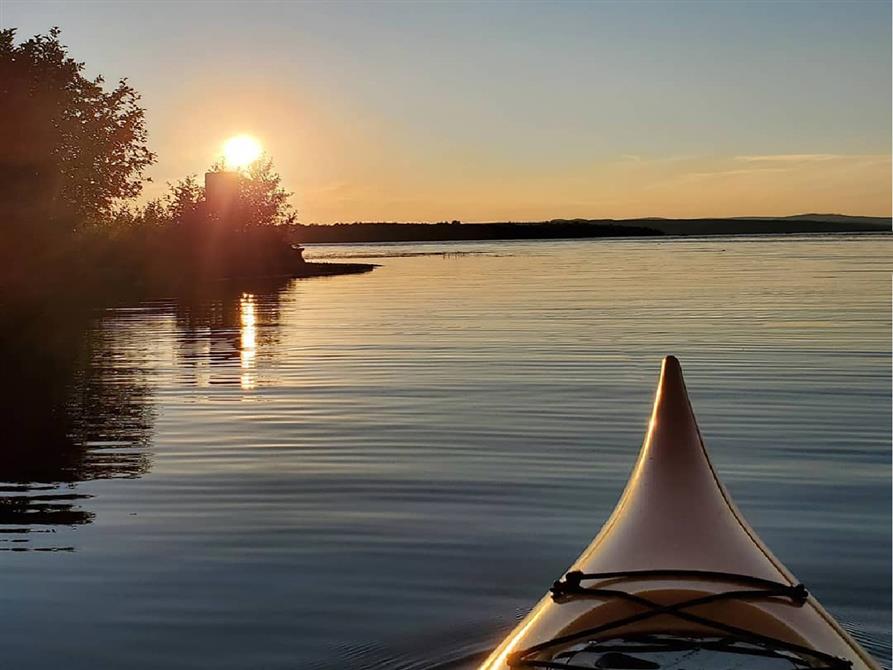 Magnifique coucher de soleil en kayak