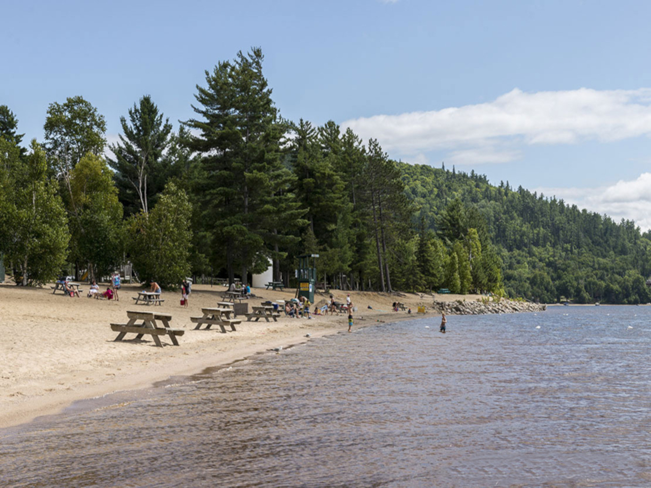 Plage du camping Baie-du-Diable