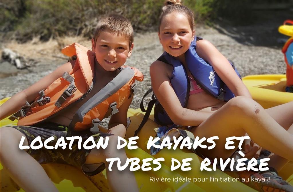 kayaks et tubes de rivière  (&copy;Camping de la Rivière Nicolet)