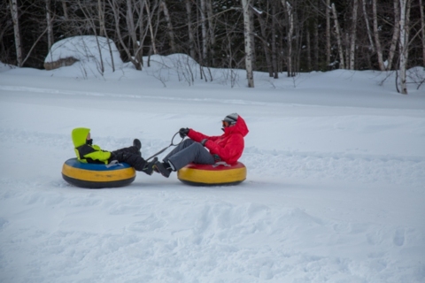 Glissade sur tube