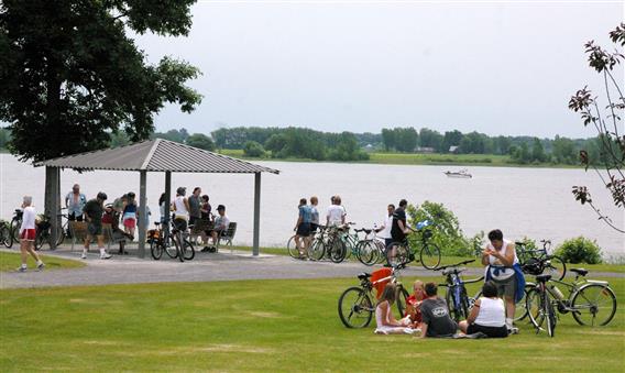 vélobord du fleuve